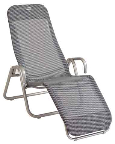 Gartenliege - grigio-platin - klappbar - 75x137 cm
