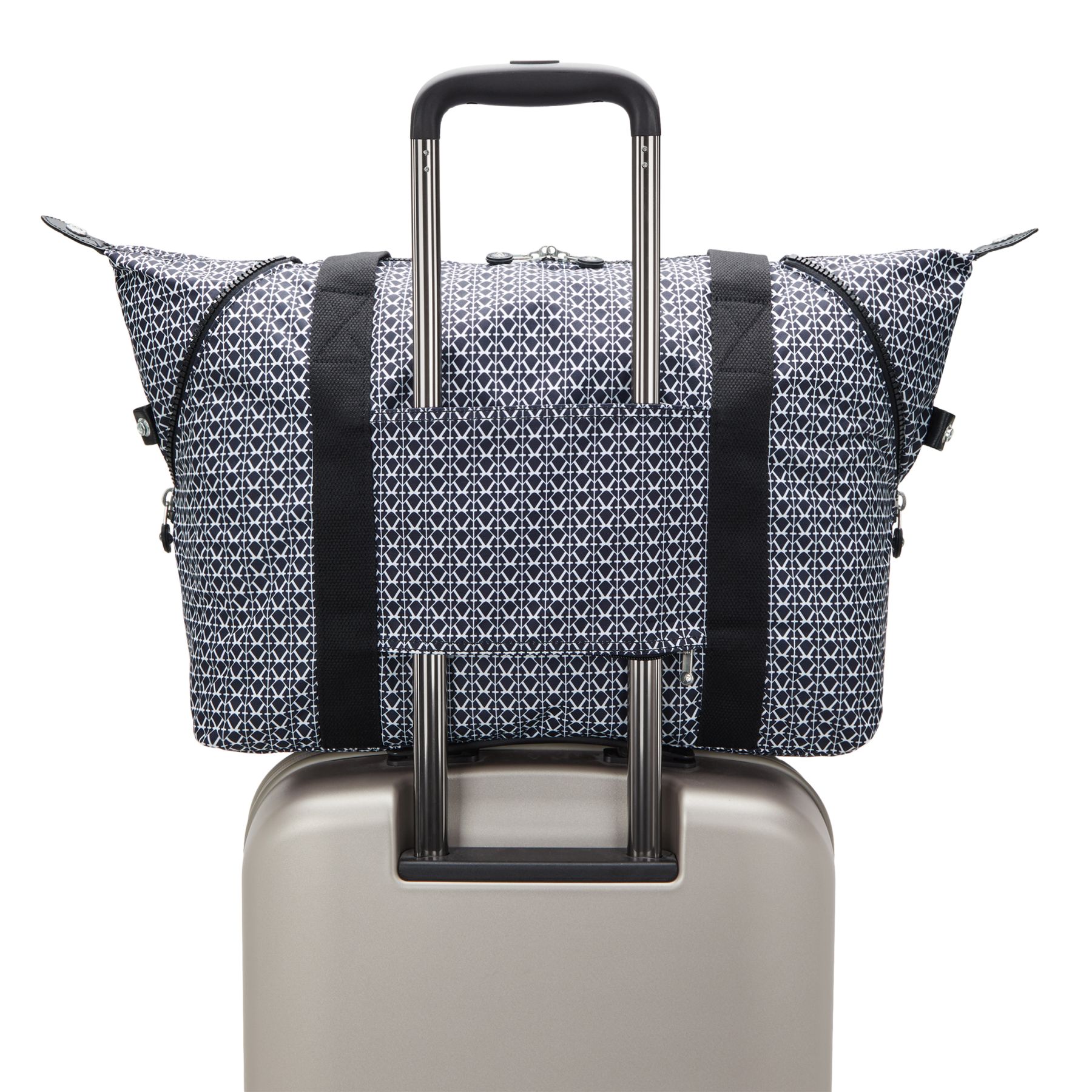 ART M Sac fourre-tout multi-usage taille moyenne avec manchon pour valise - Signature Print