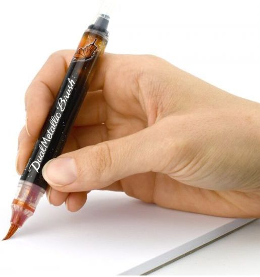 Pentel - Dual Metallic Brush Pen - Groen - 1 x