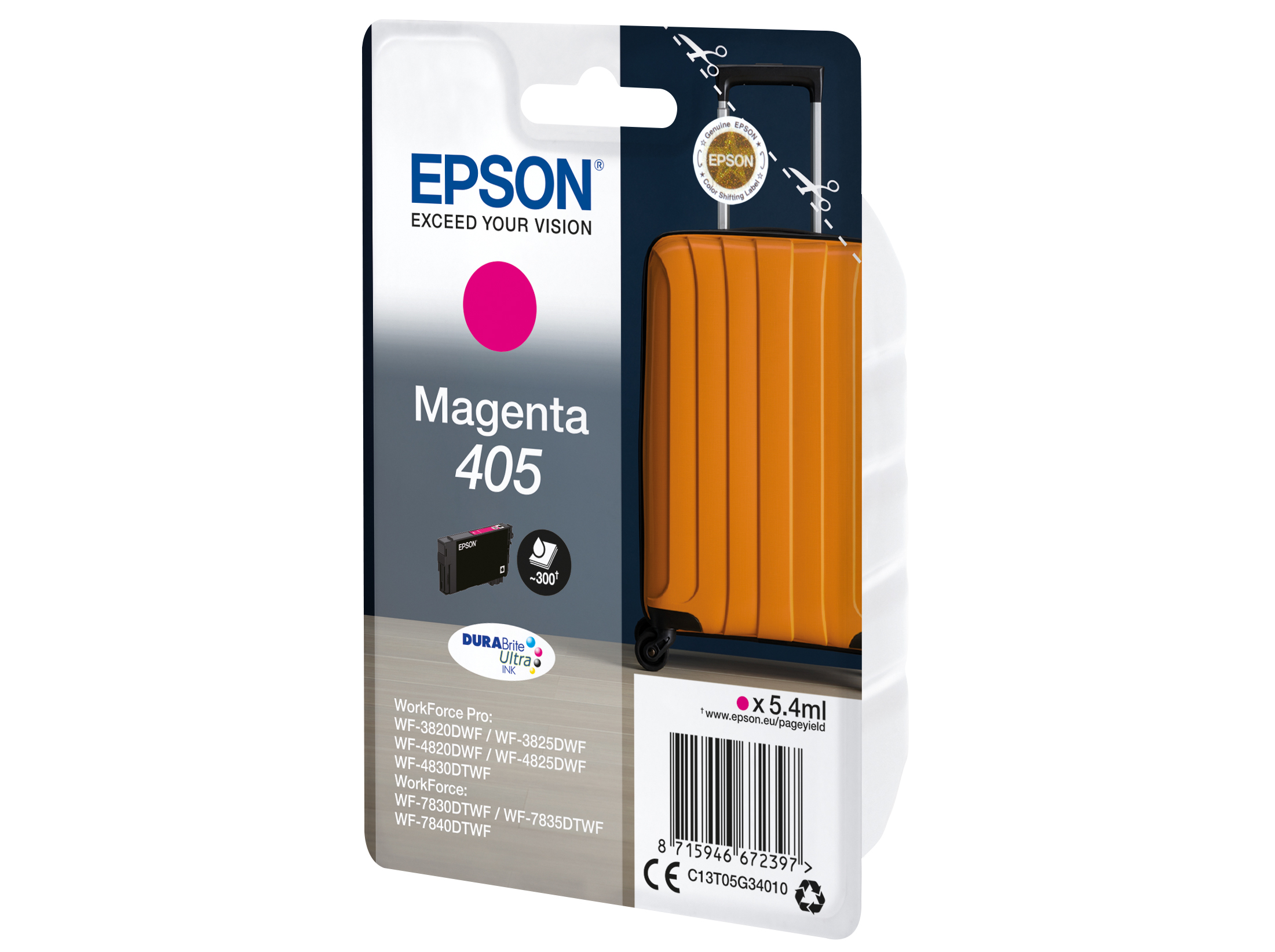 TINTEIRO ORIGINAL EPSON DURABRITE MAGENTA 405