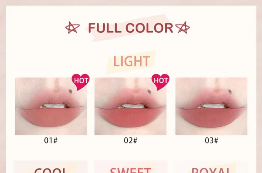 FLORTTE - Matte Lip Cream - 3 kleuren (1-3)