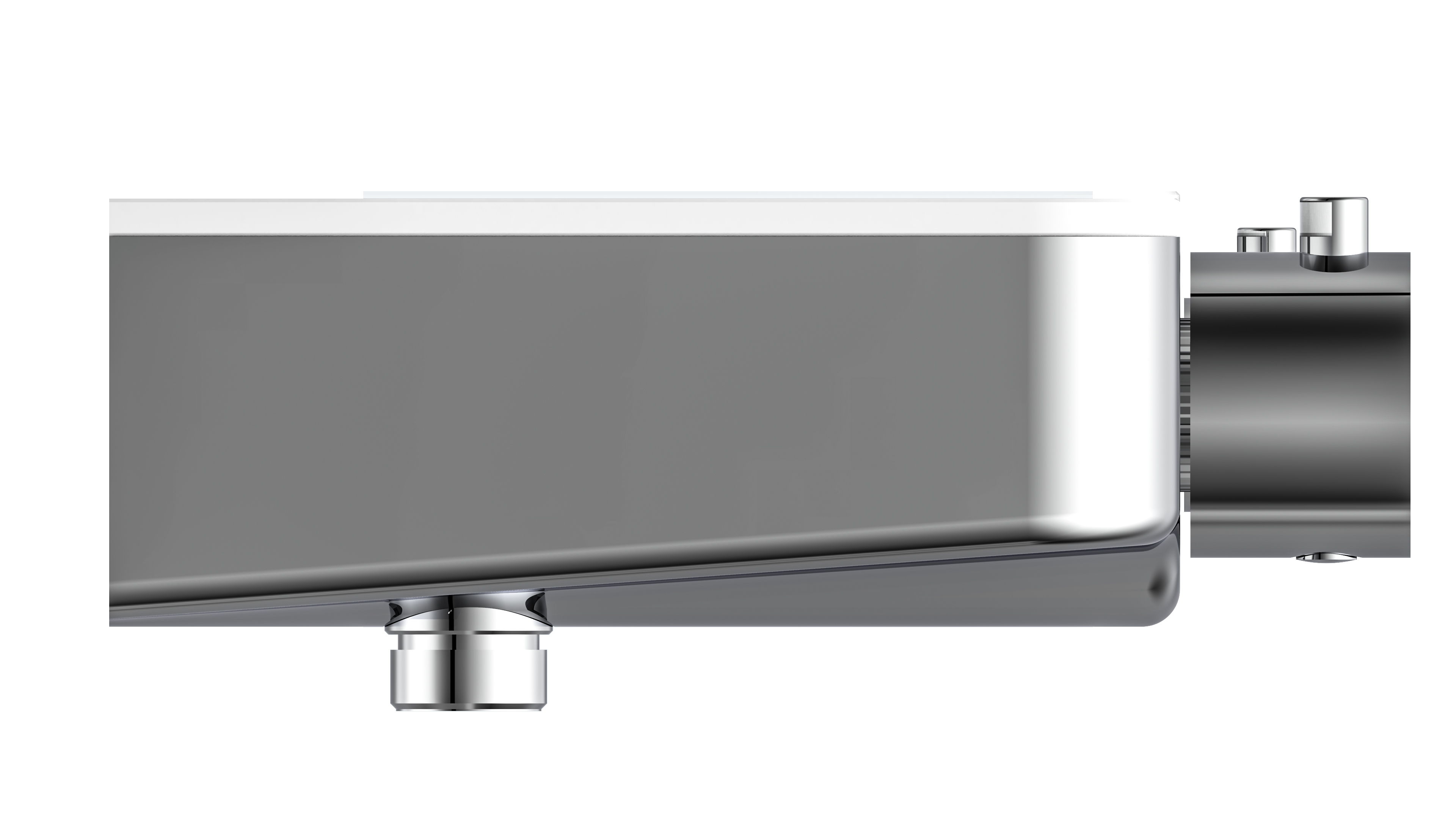 Schutte Ocean thermostatische douchekraan met planchet chroom/wit