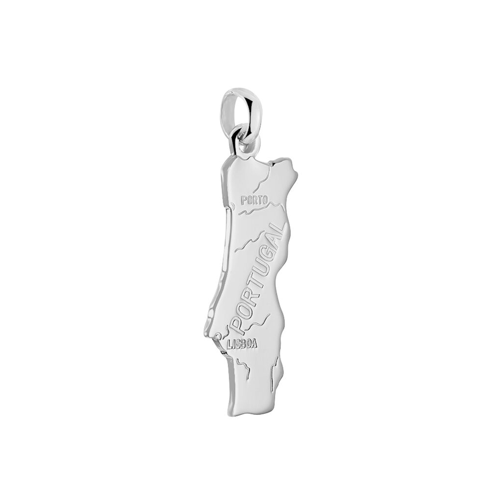 Pendentif Thea Argent Blanc