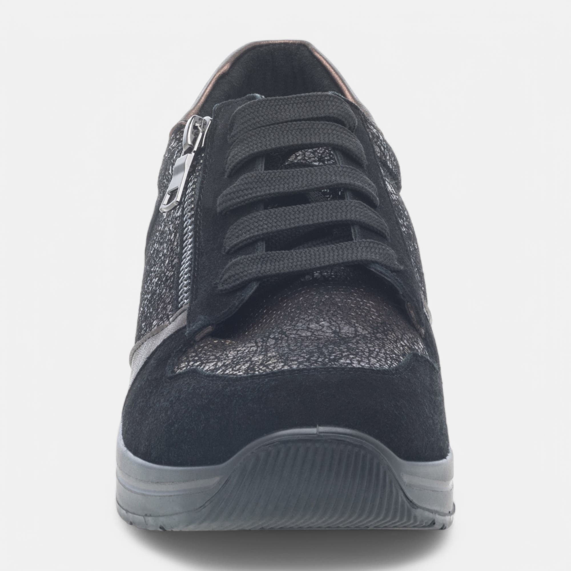 Derbies pieds sensibles Femme en cuir noir