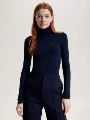 Blusa de gola alta justa