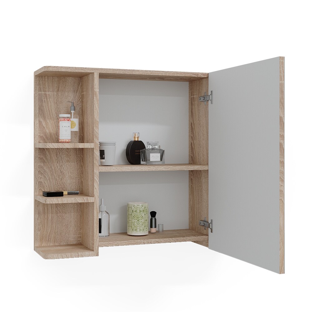 Vicco Spiegelschrank Badspiegel Wandspiegel Fynn Sonoma 80x64 cm modern Spiegel Badmöbel