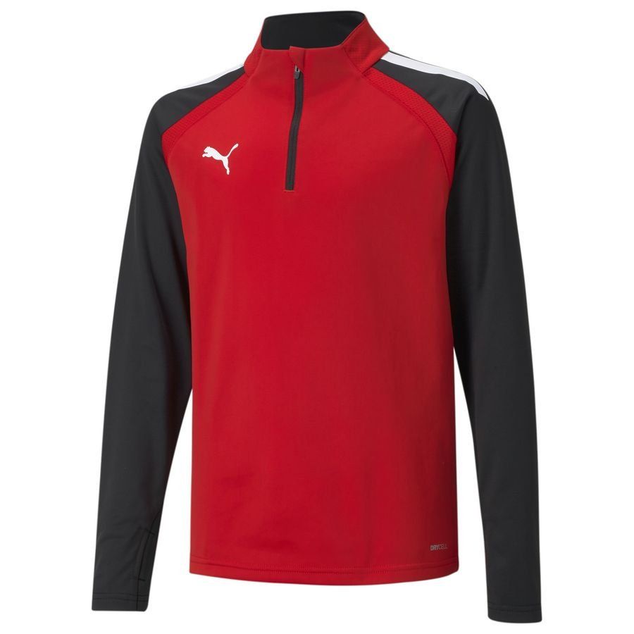 PUMA teamLIGA Fermeture Éclair 1/4 Top Junior - Rouge/Noir