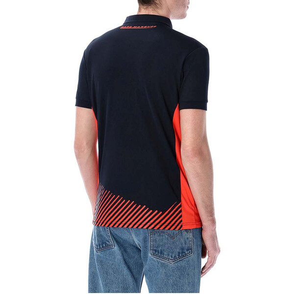 marc marquez - Polo 93 Technical and Stripes Bleu / Rouge