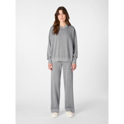 Damen-Strickpullover, Hellgrau