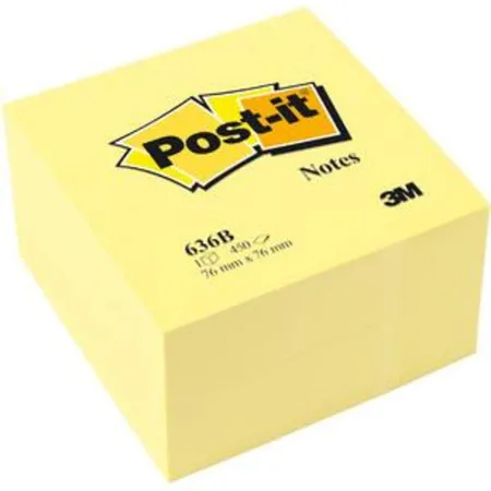 Post-it® Haftnotiz Würfel, 70 g/qm, 76 x 76 mm, gelb, 450 Blatt