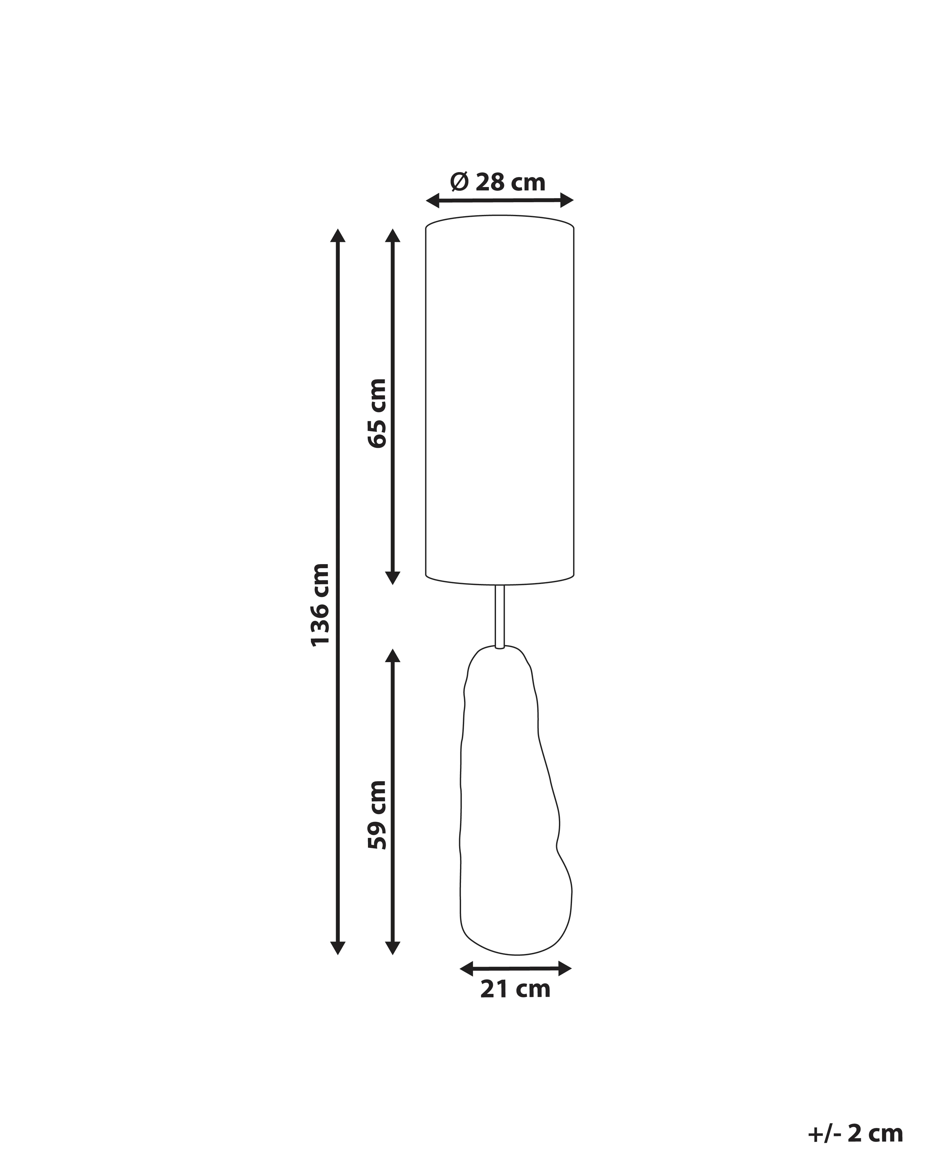 Staande lamp SELB Keramiek Zwart