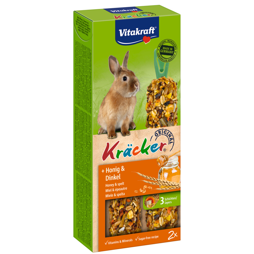 Vitakraft Konijn Kracker Honing - Spelt2 stuks