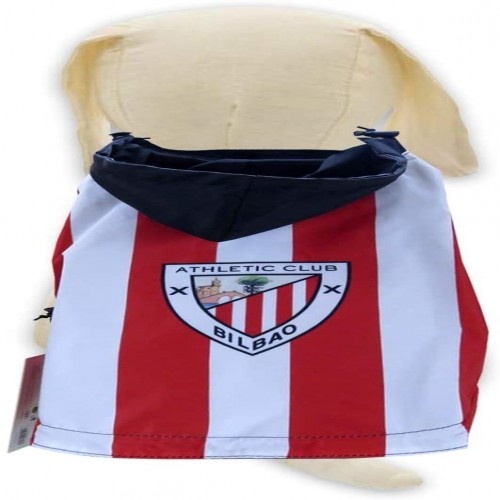 Capa de chuva para cães do Athletic Club, branca e vermelha