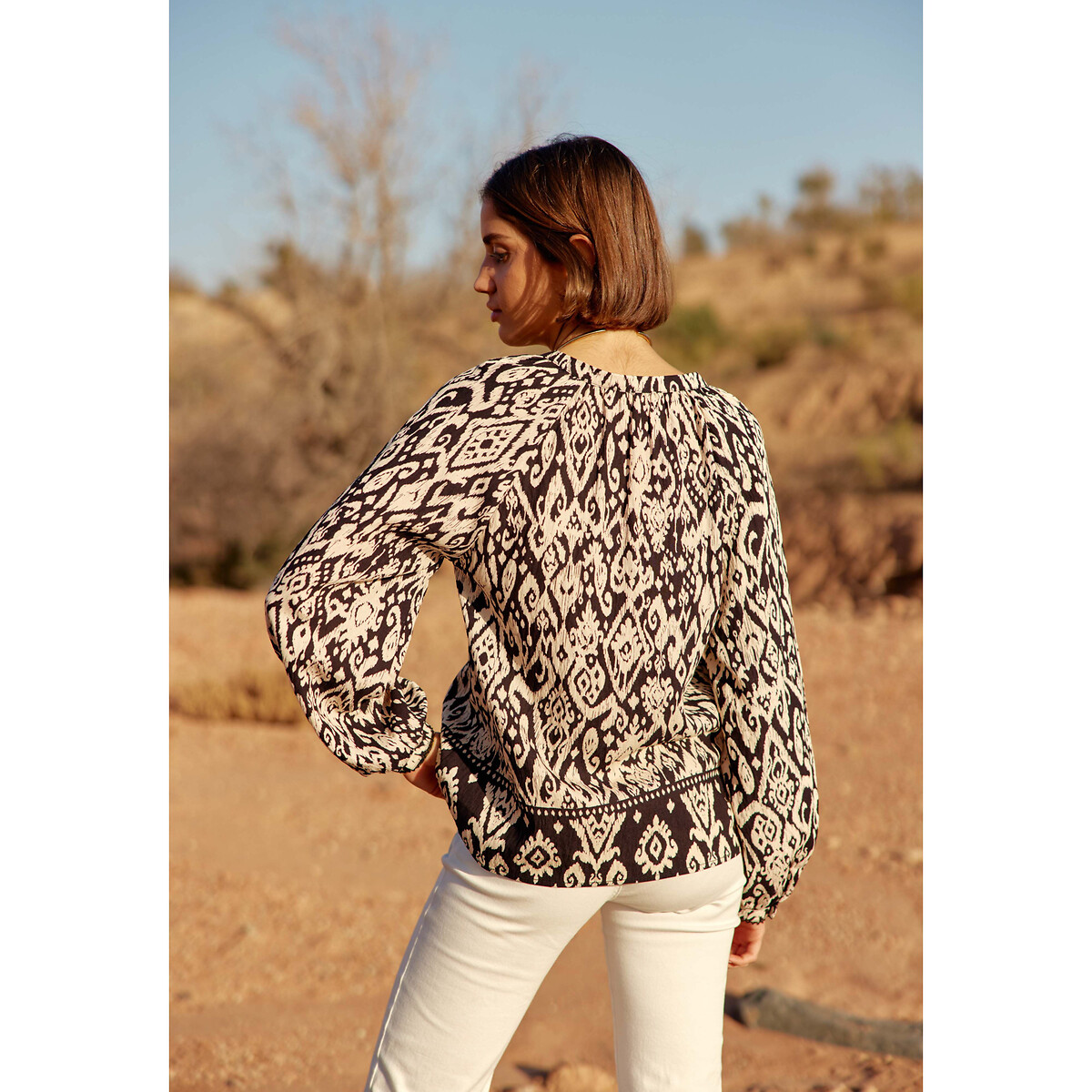 LA PETITE ETOILE<br>Blusa de manga comprida estampada BEATA