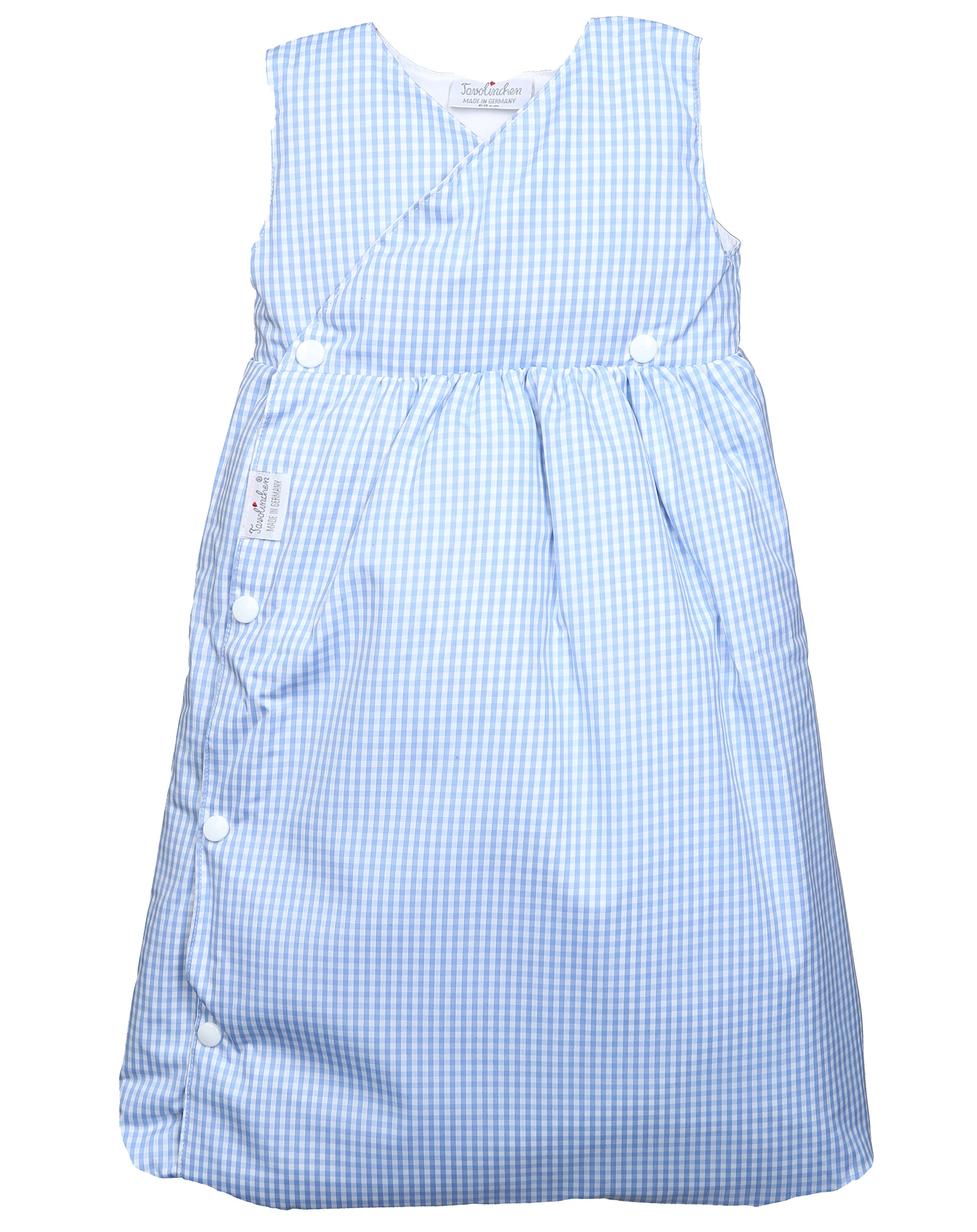 Daunen-Schlafsack TAVOLINCHEN BABY kariert in blau