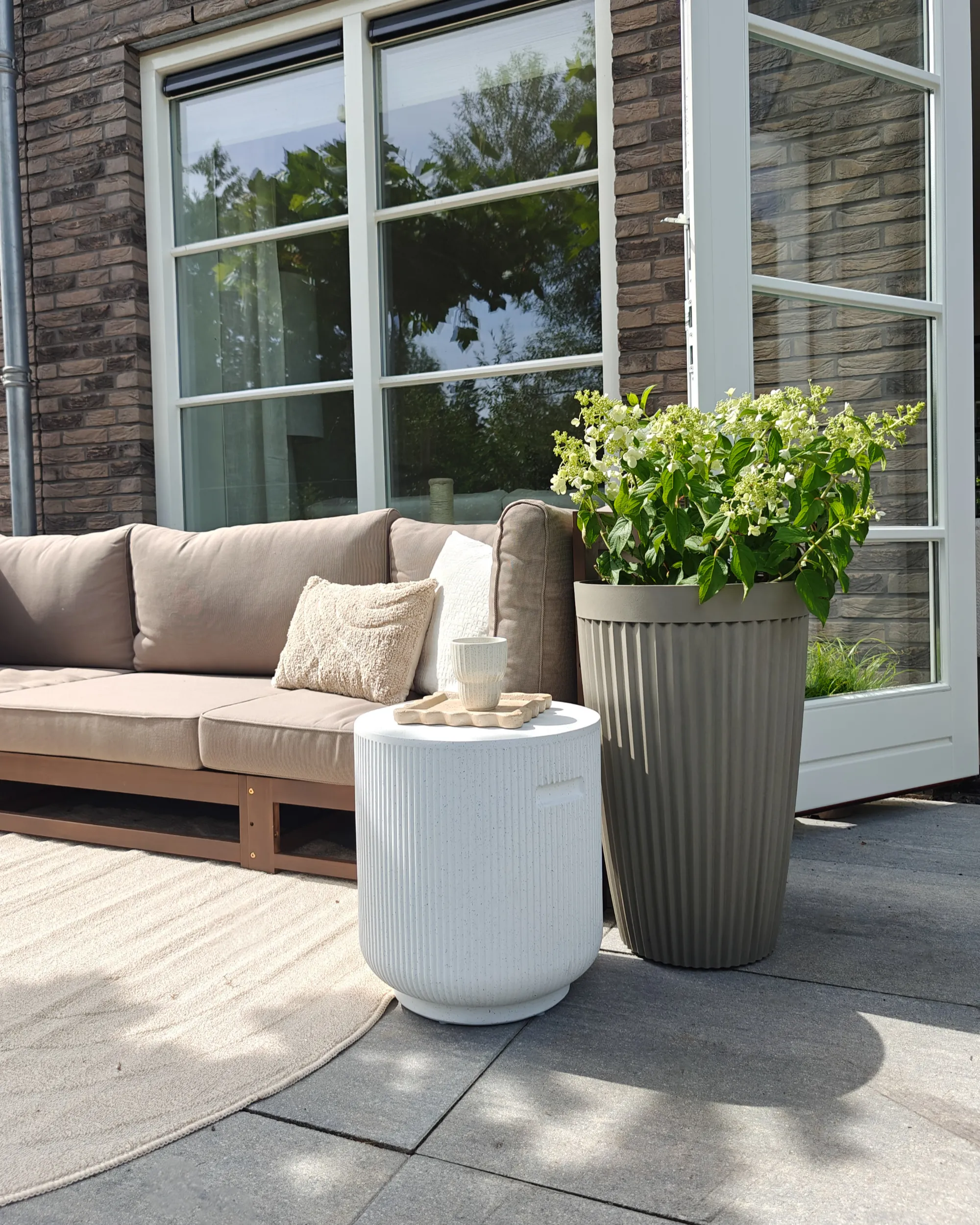Bloempot KOLA 39 cm Beige