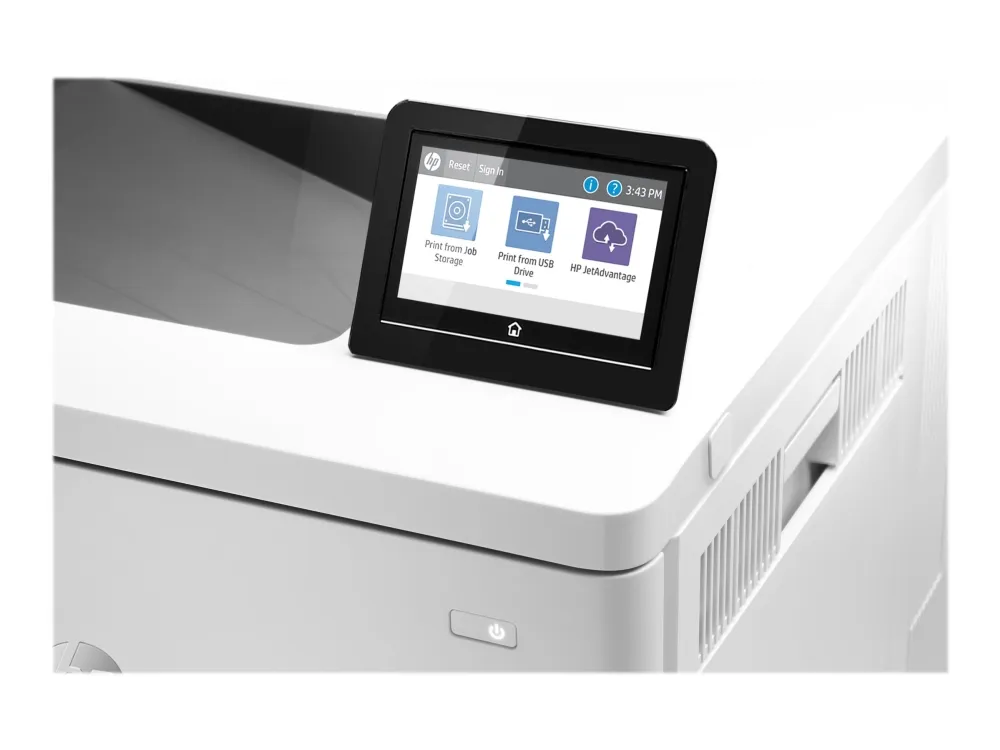 HP Color LaserJet Enterprise M555x - Printer - farve - Duplex - laser - A4/Legal - 1200 x 1200 dpi - op til 38 spm (mono) / op til 38 spm (farve) - kapacitet: 650 ark - USB 2.0, Gigabit LAN, Wi-Fi(n), USB 2.0 vært