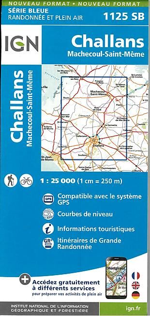 IGN - 1125 SB CHALLANS MACHECOUL 1 25 000