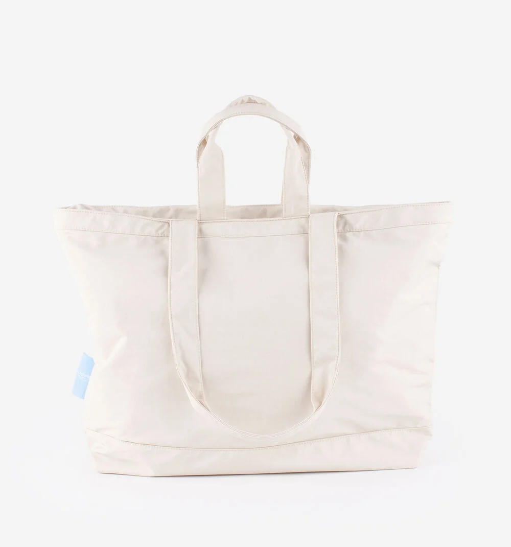 SAC SHOPPING NYLON BRODÉ Sac shopping pour femme BEIGE