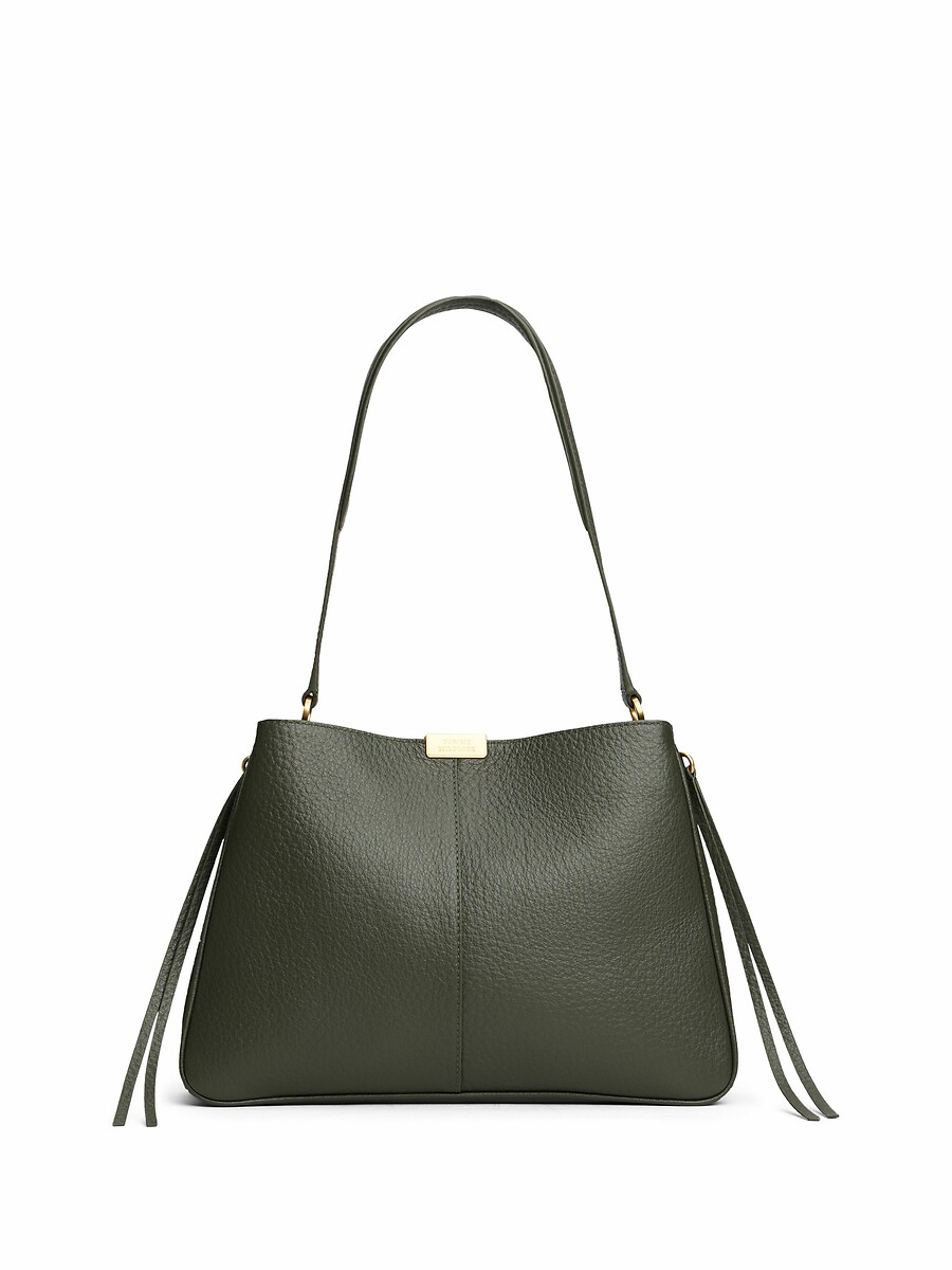 TOMMY HILFIGER<br>Bolsa de ombro casual, couro