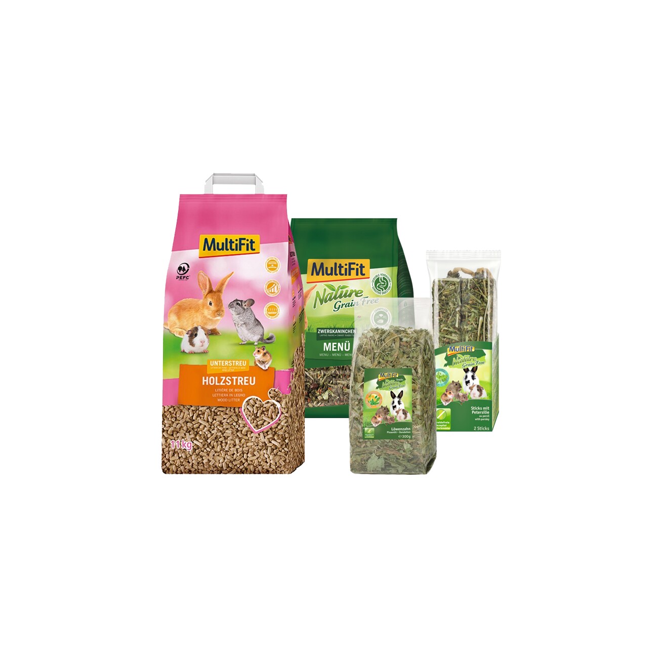 MultiFit Zwergkaninchen Grainfree Set