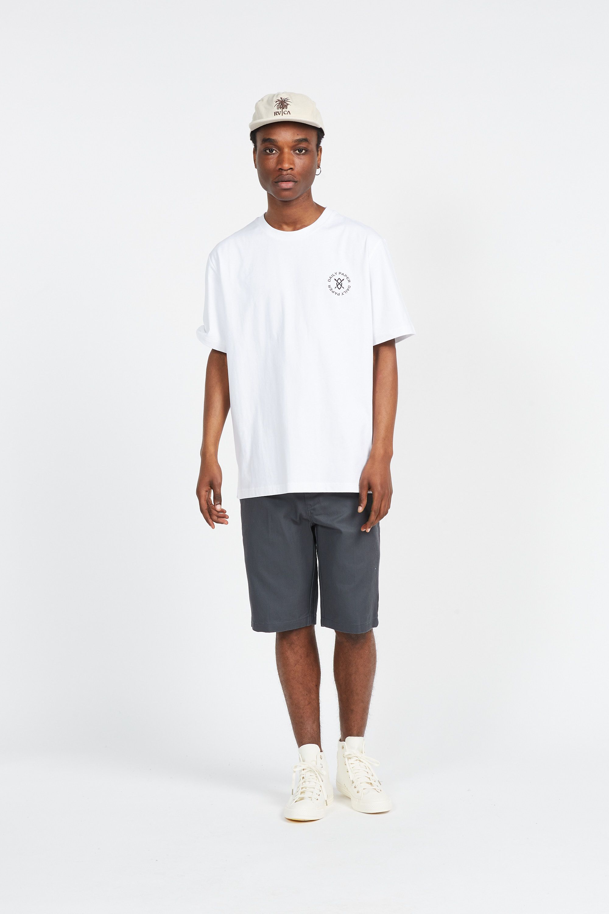Daily Paper T-Shirt CIRCLE Blanc