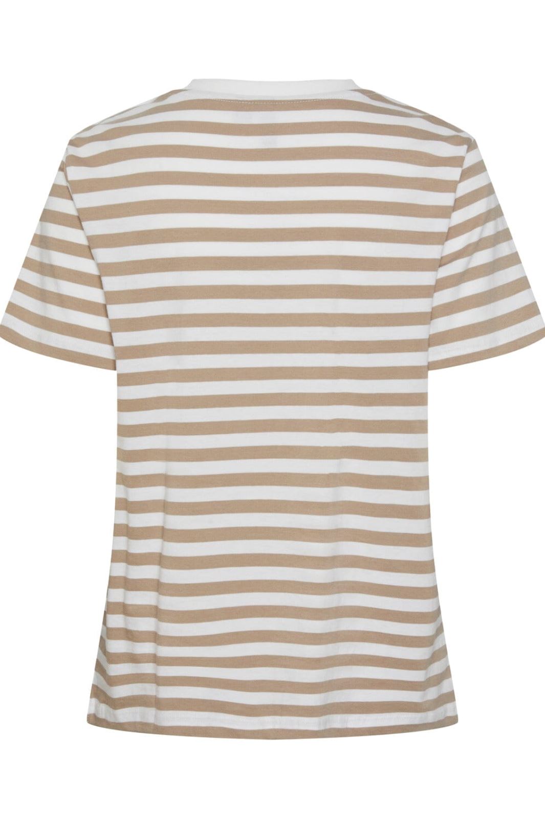 Pieces Pcria Ss Tee Stripes 4400579 silver mink bright white