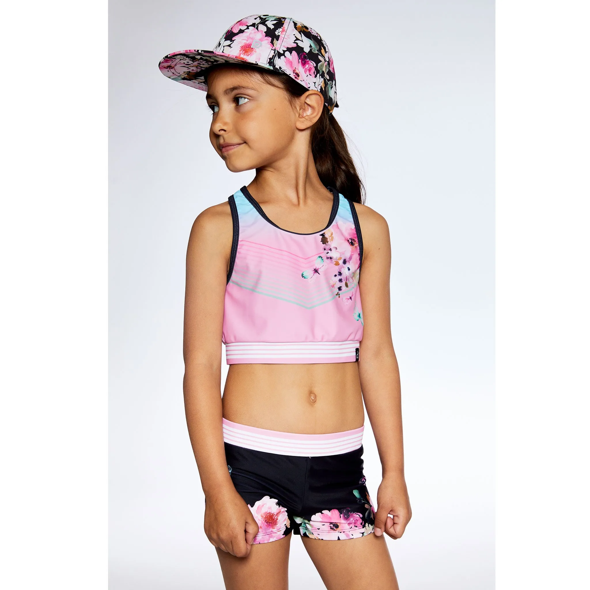 Deux par Deux Bikini UV Short Fleurs 2-6ans