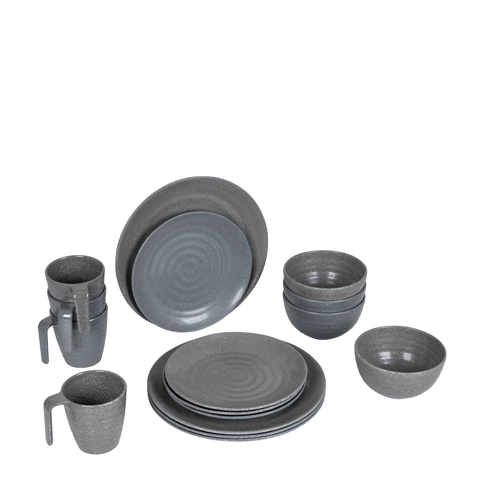 Bo-Camp servies Stone (16-delig)