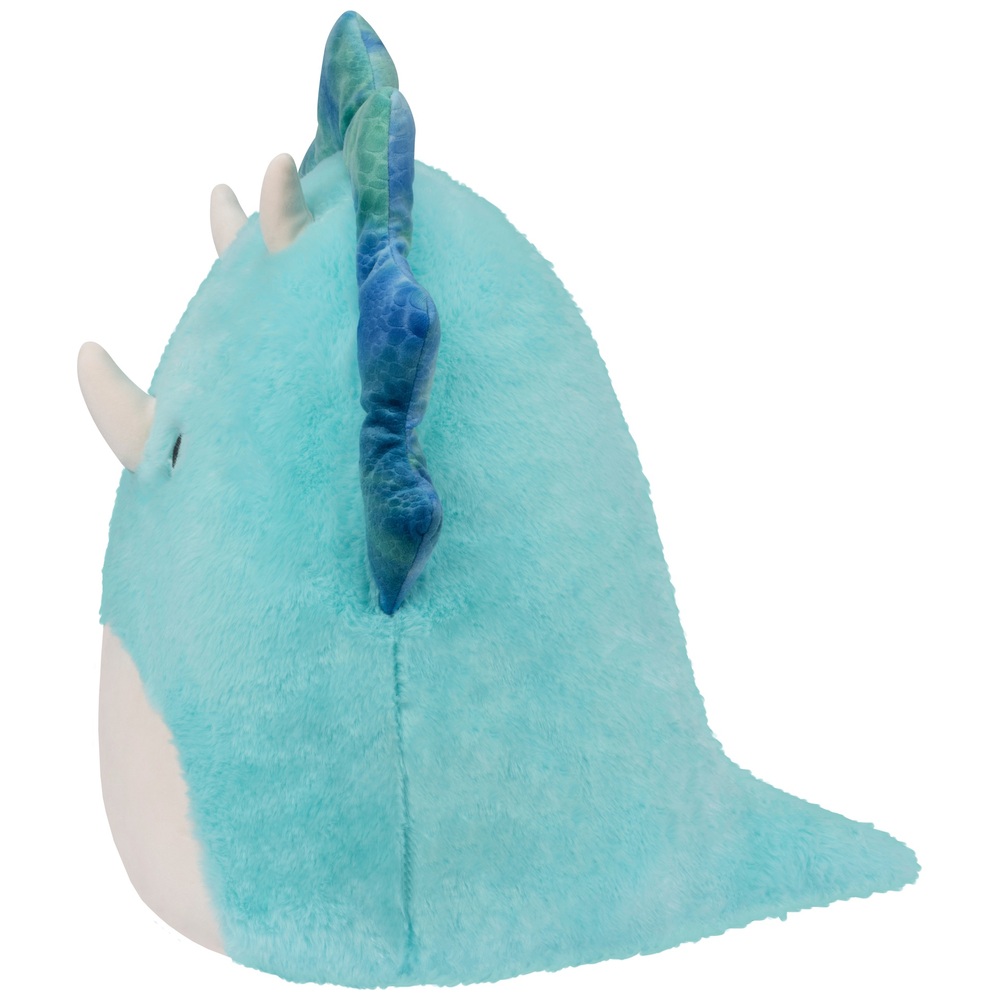 Original Squishmallows Fuzz-a-Mallow 40cm Malik der blaue Triceratops