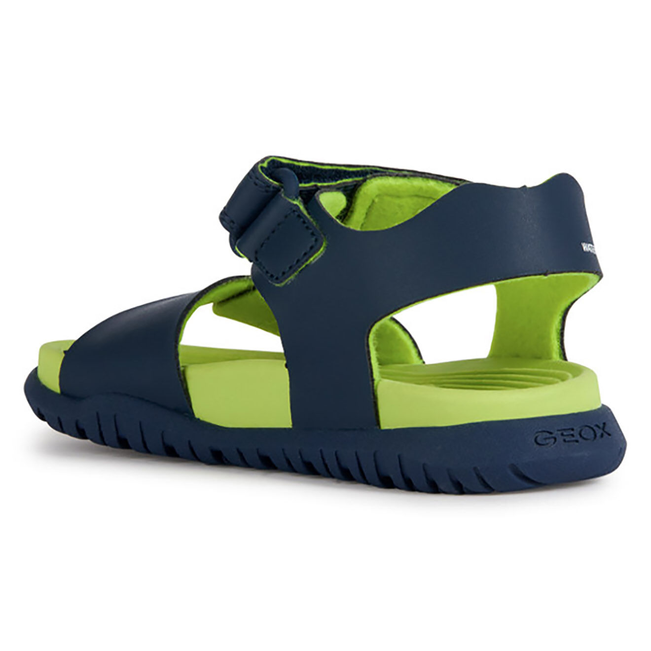 Geox Sandales Fusbetto bleu marine/citron