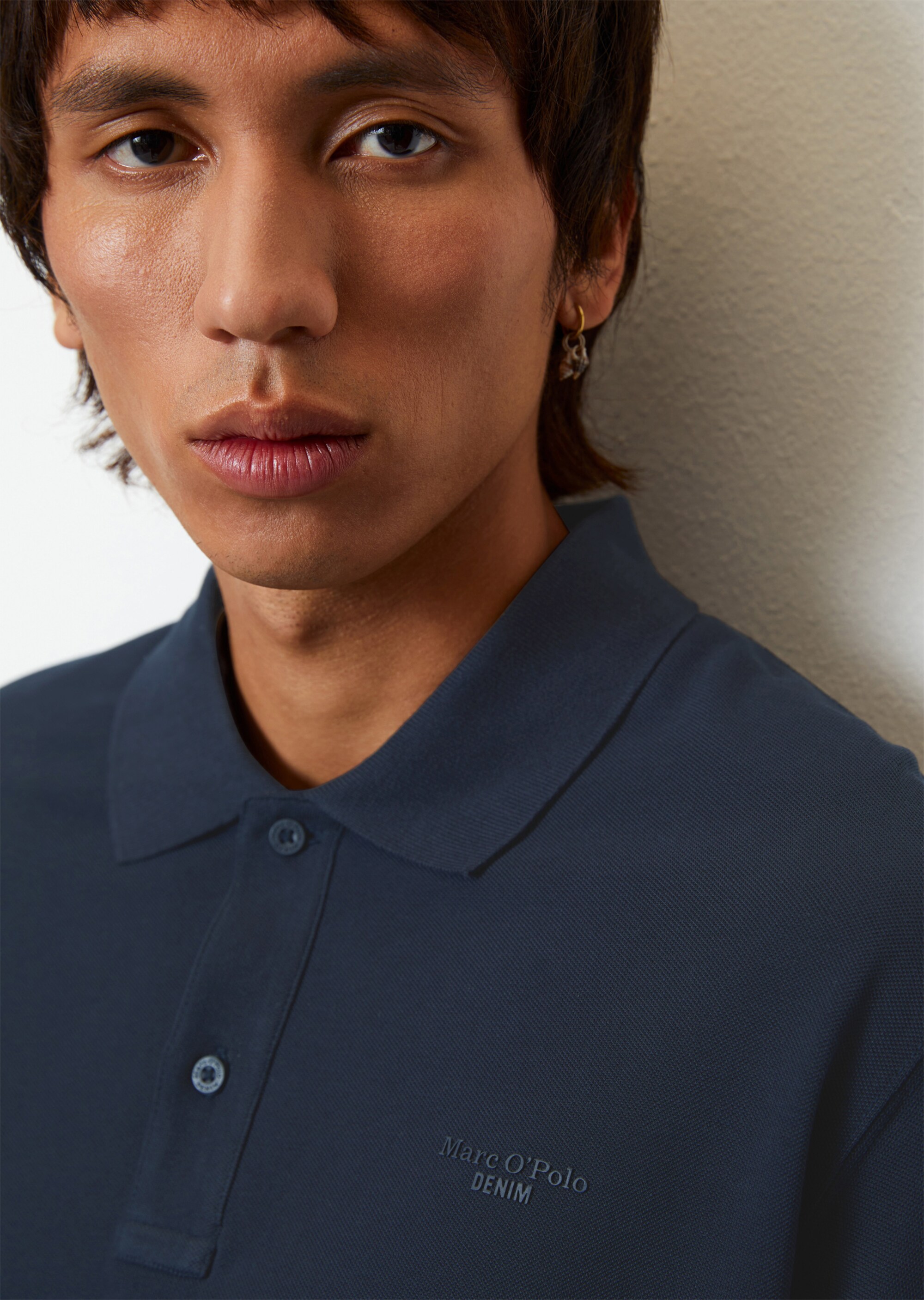 Langarm-Poloshirt Piqué regular aus Organic Cotton