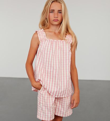 Sofie Schnoor Mädchen Shorts - Kariert Pink