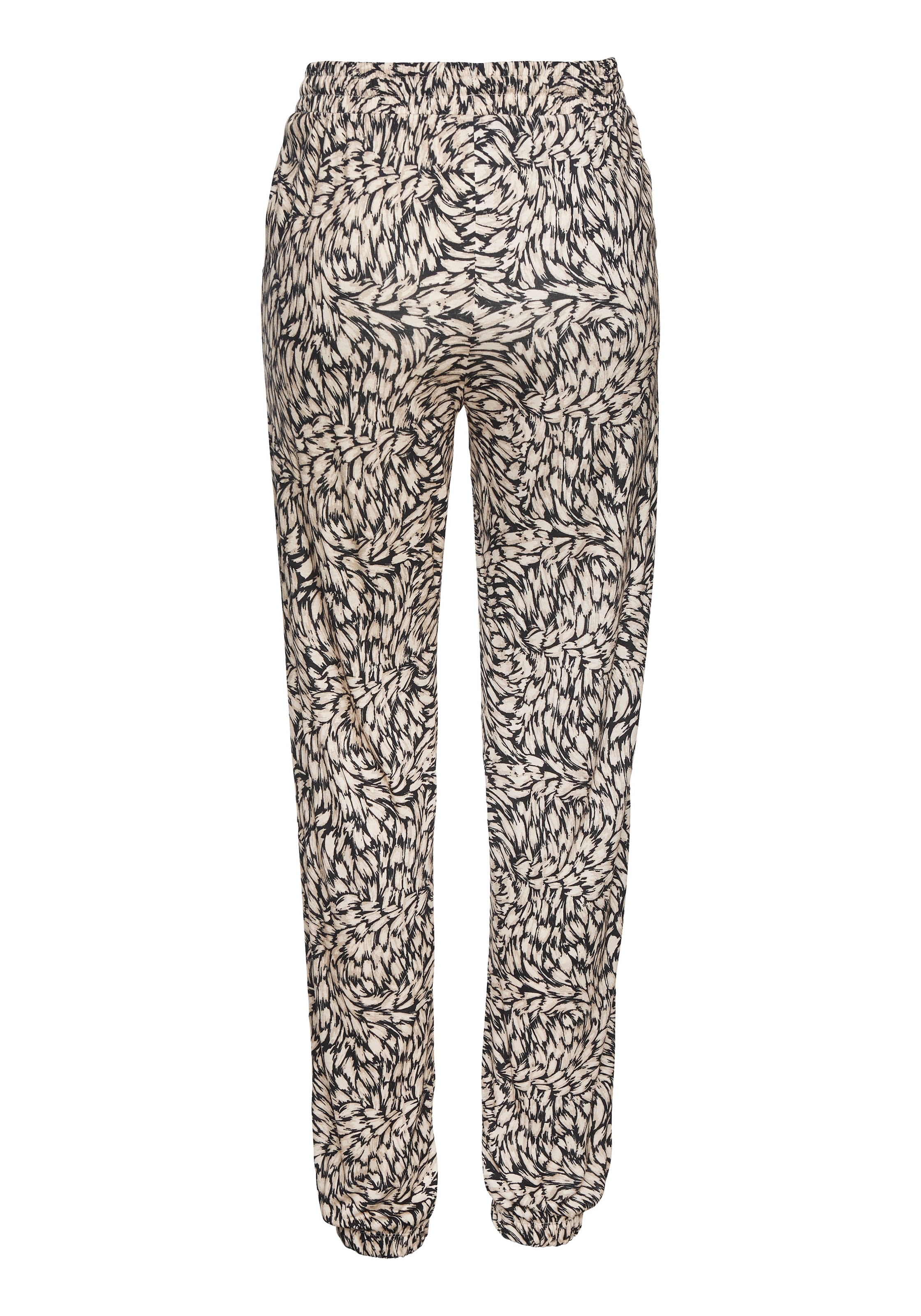 Buffalo Jerseyhose  mit Alloverprint, sommerliche Schlupfhose mit Taschen, Strandhose