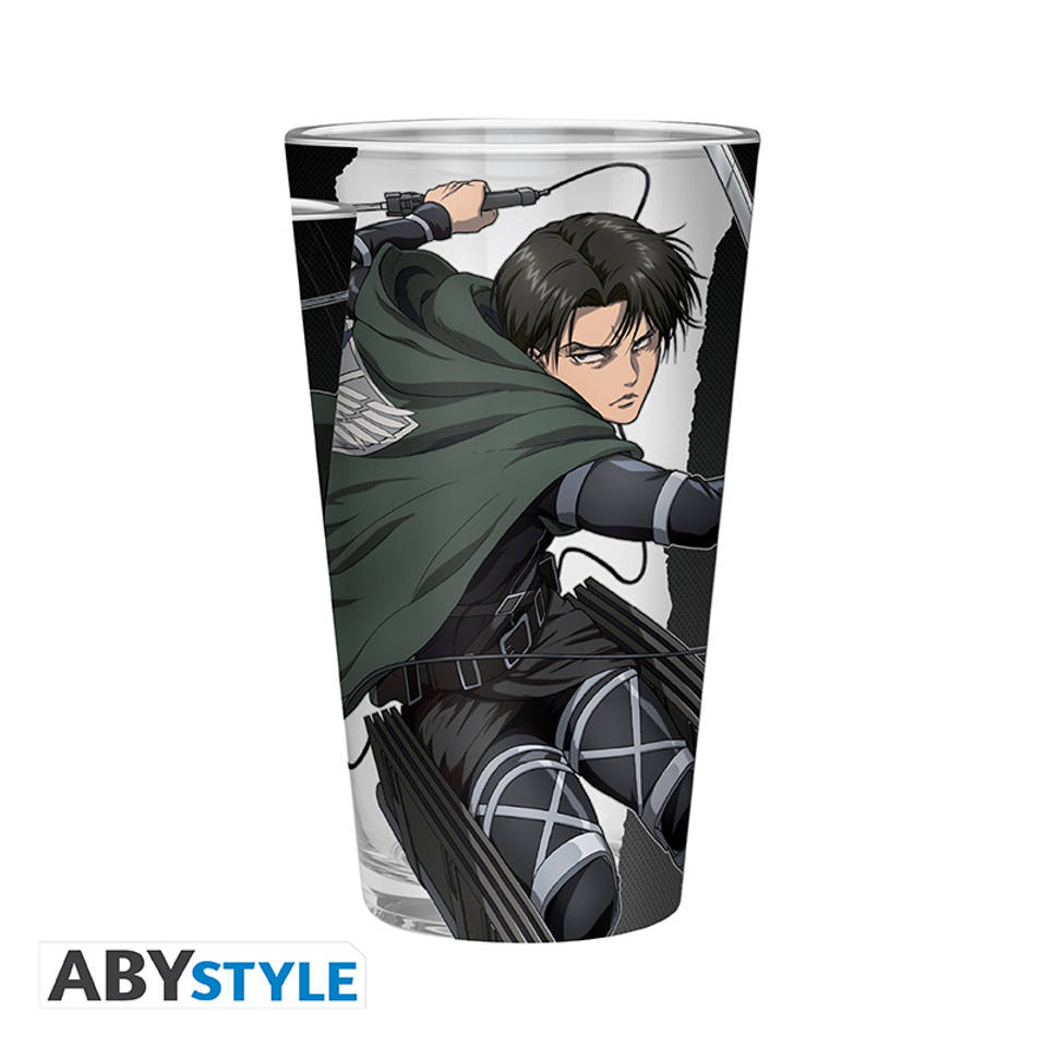 Attack on Titan Captain Levi groot glas - 400 ml