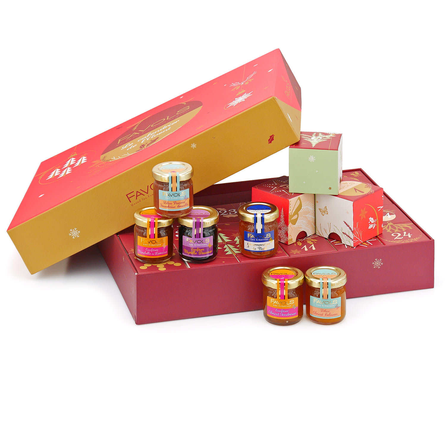 Calendrier de l'avent Confitures Gourmandes Favol's