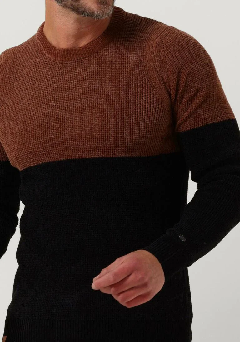 CAST IRON roest cast iron trui r-neck regular fit chenille cotton plated