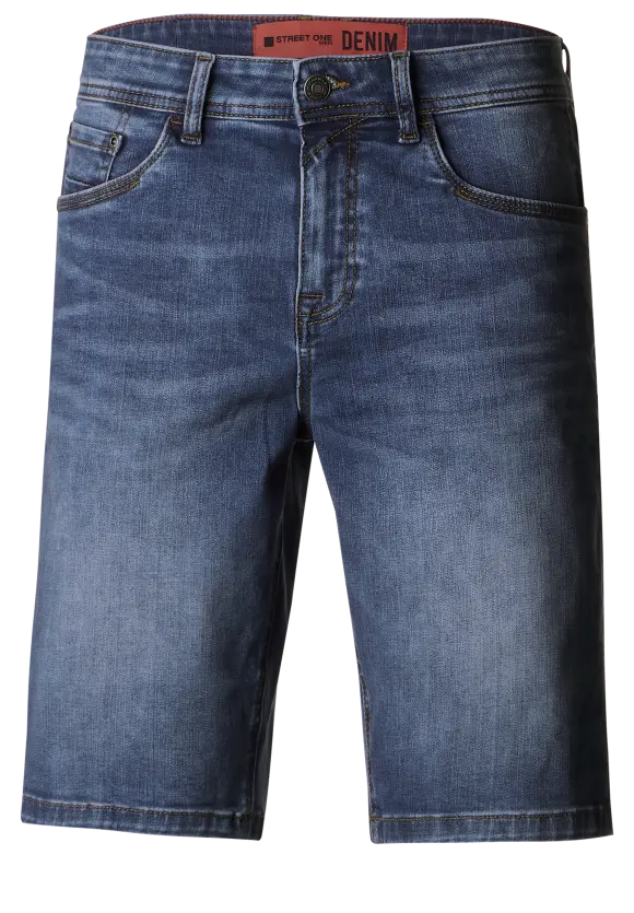 Regular Fit Jeansshorts - indigo blue wash