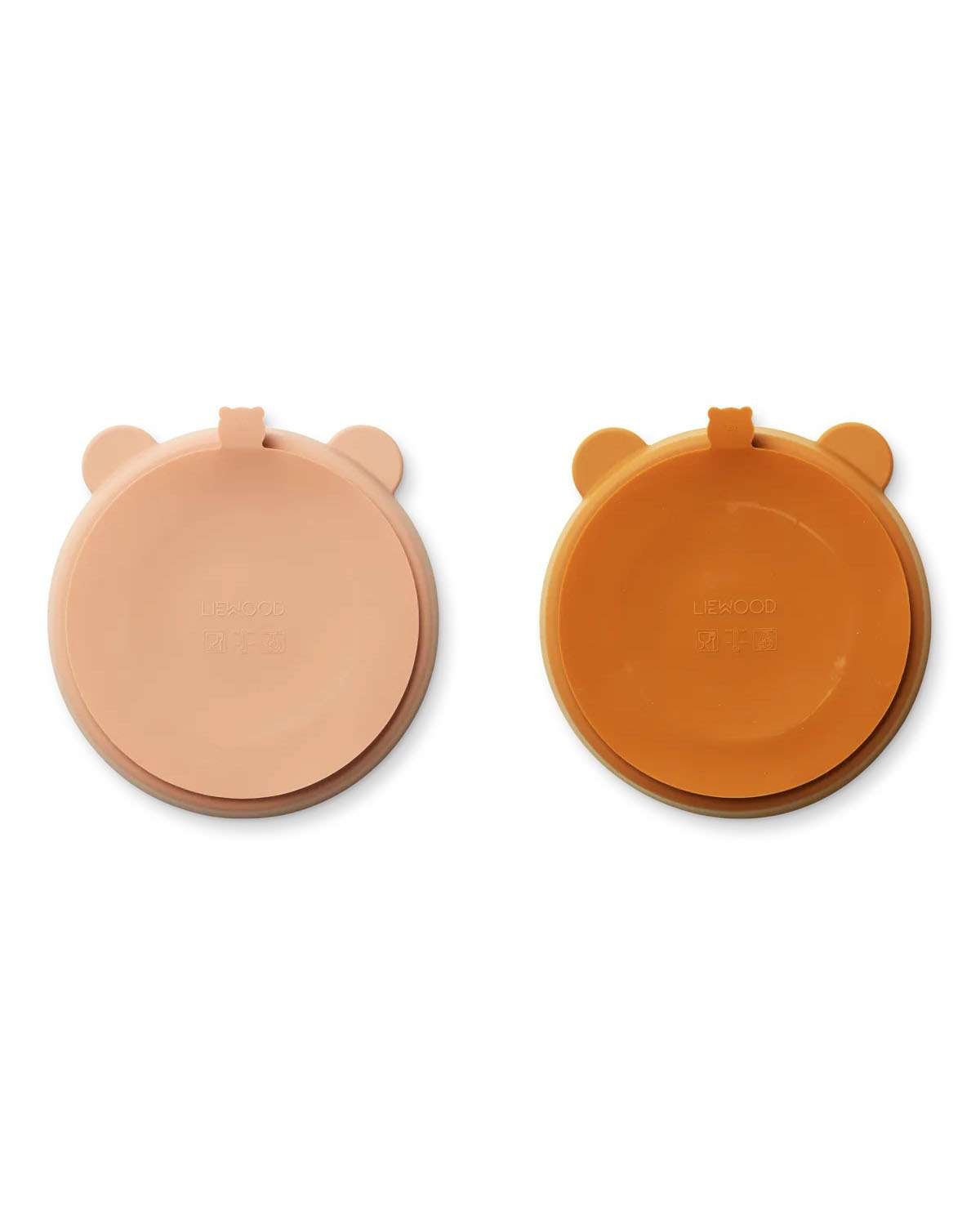 2pk Tallerken med flere rom & Sugekopp – Silikon | Stacy
