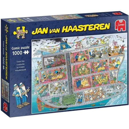 Jumbo Spiele Puzzle - Jan van Haasteren Kreuzfahrtschiff, 1000 Teile