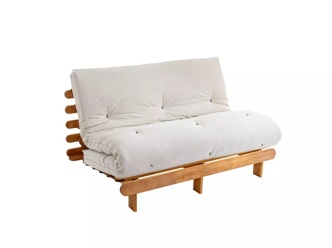 Matelas futon écru en coton 180x200