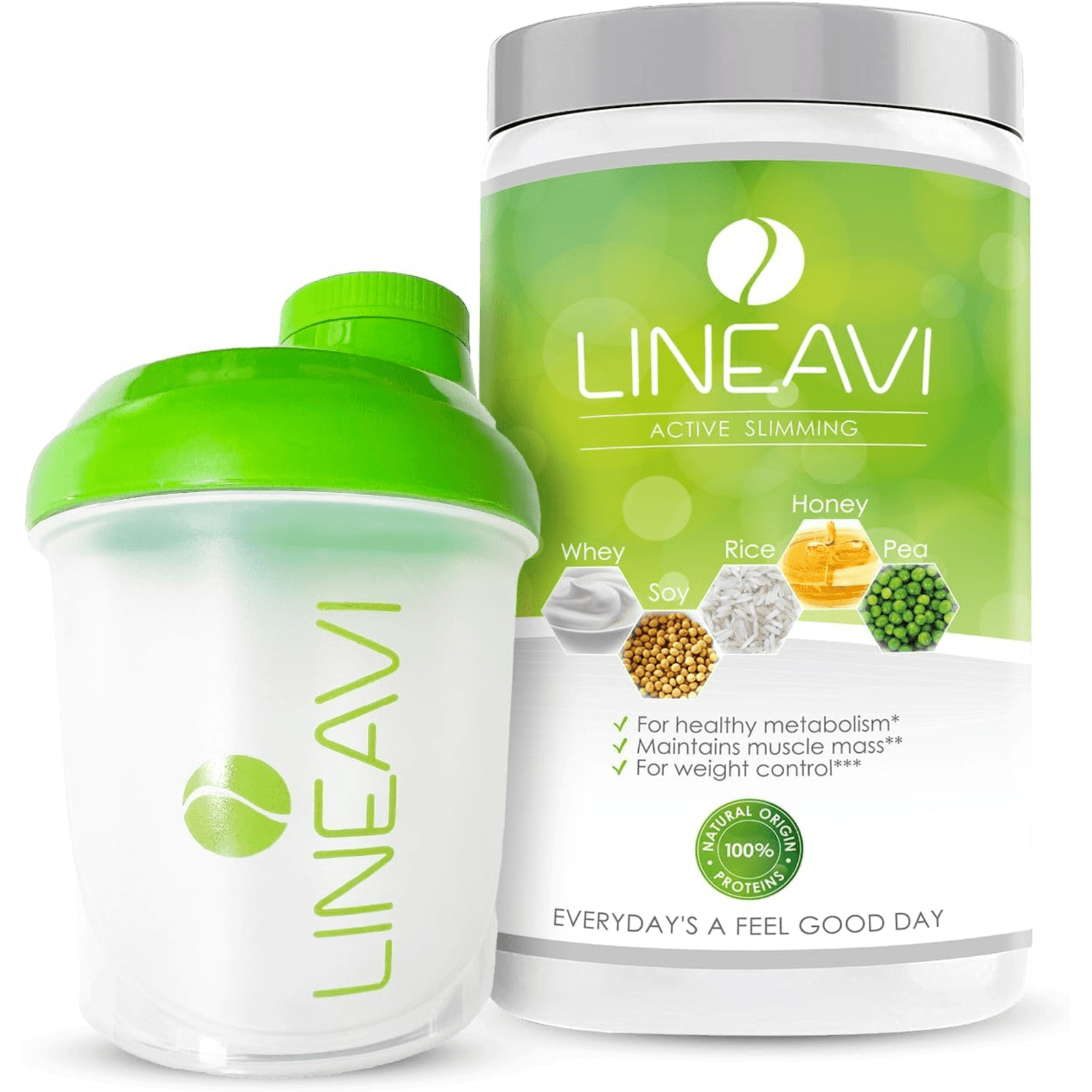 LINEAVI Aktivkost Diät Shake + Shaker (500g)