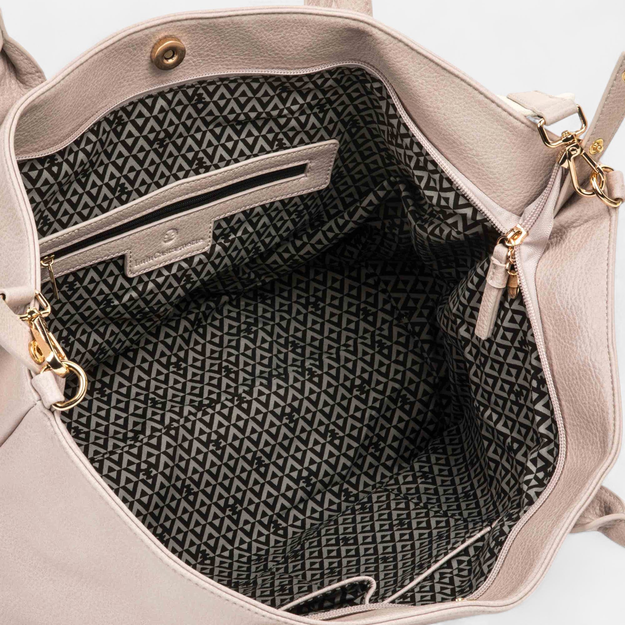 Sac de shopping taupe