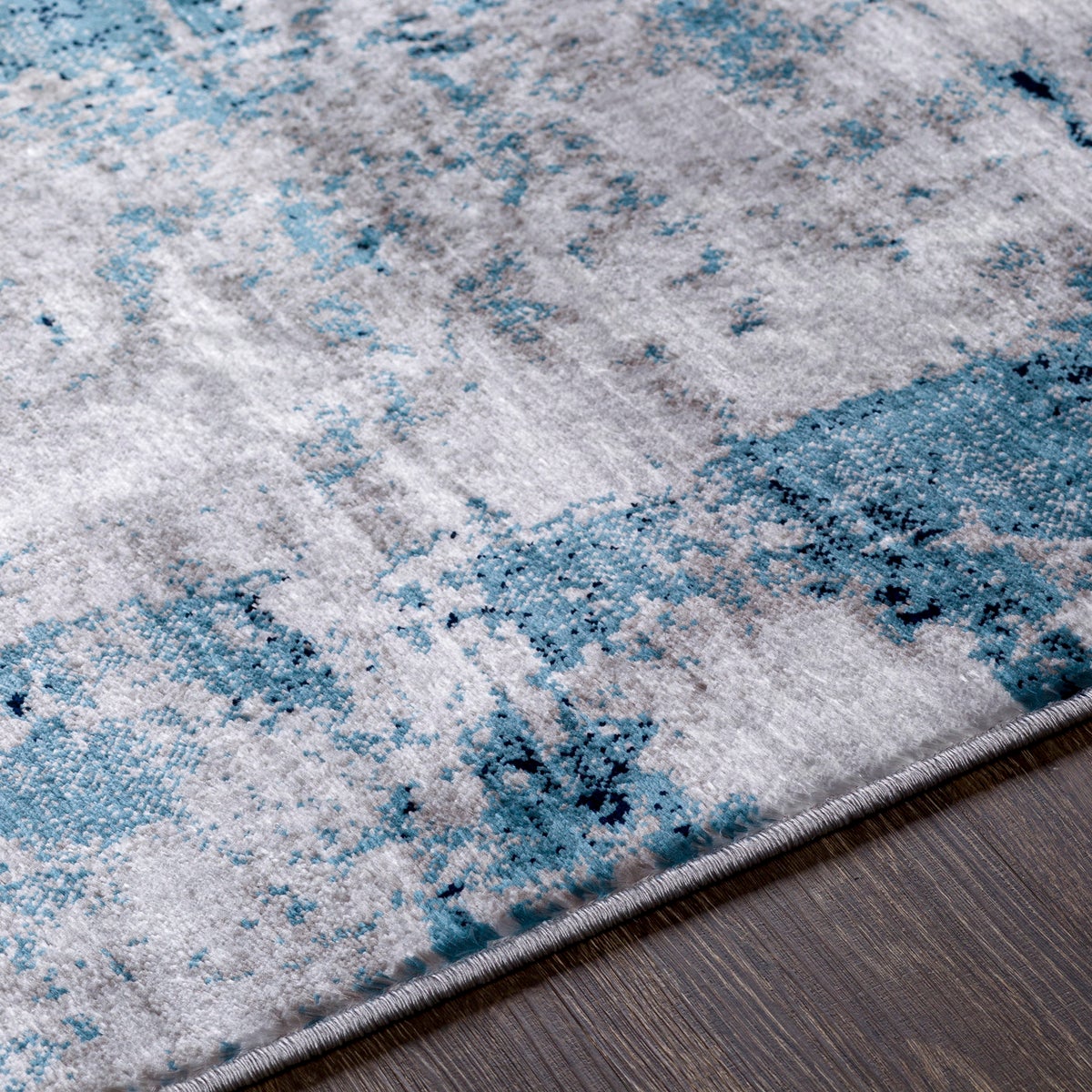 Abstract Modern Tapijt Blauw/Grijs 200x275 cm GIULIA