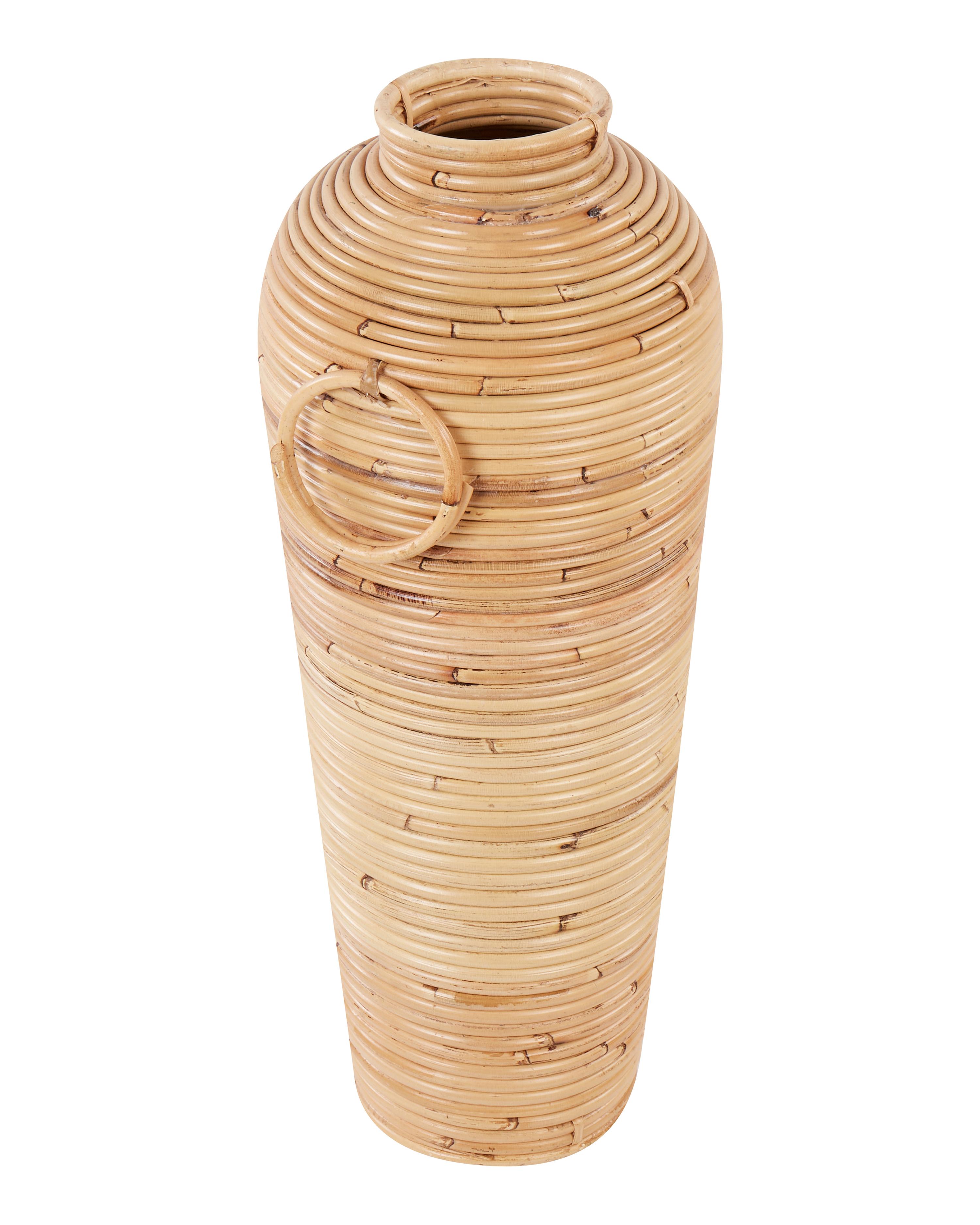 Decoratieve vaas ELATIA Rotan 50 cm Natuurlijk