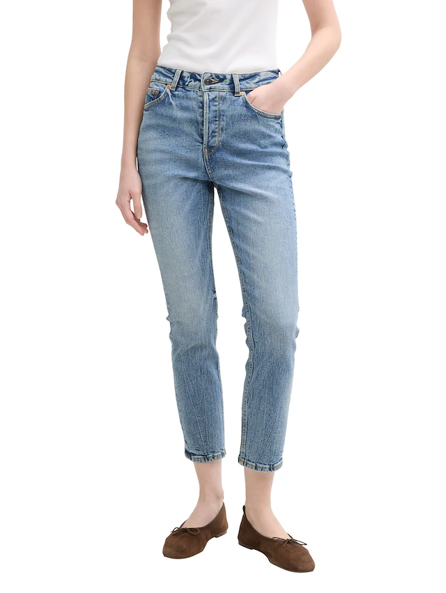 TOM TAILOR Denim 7/8-Jeans im Used-Look