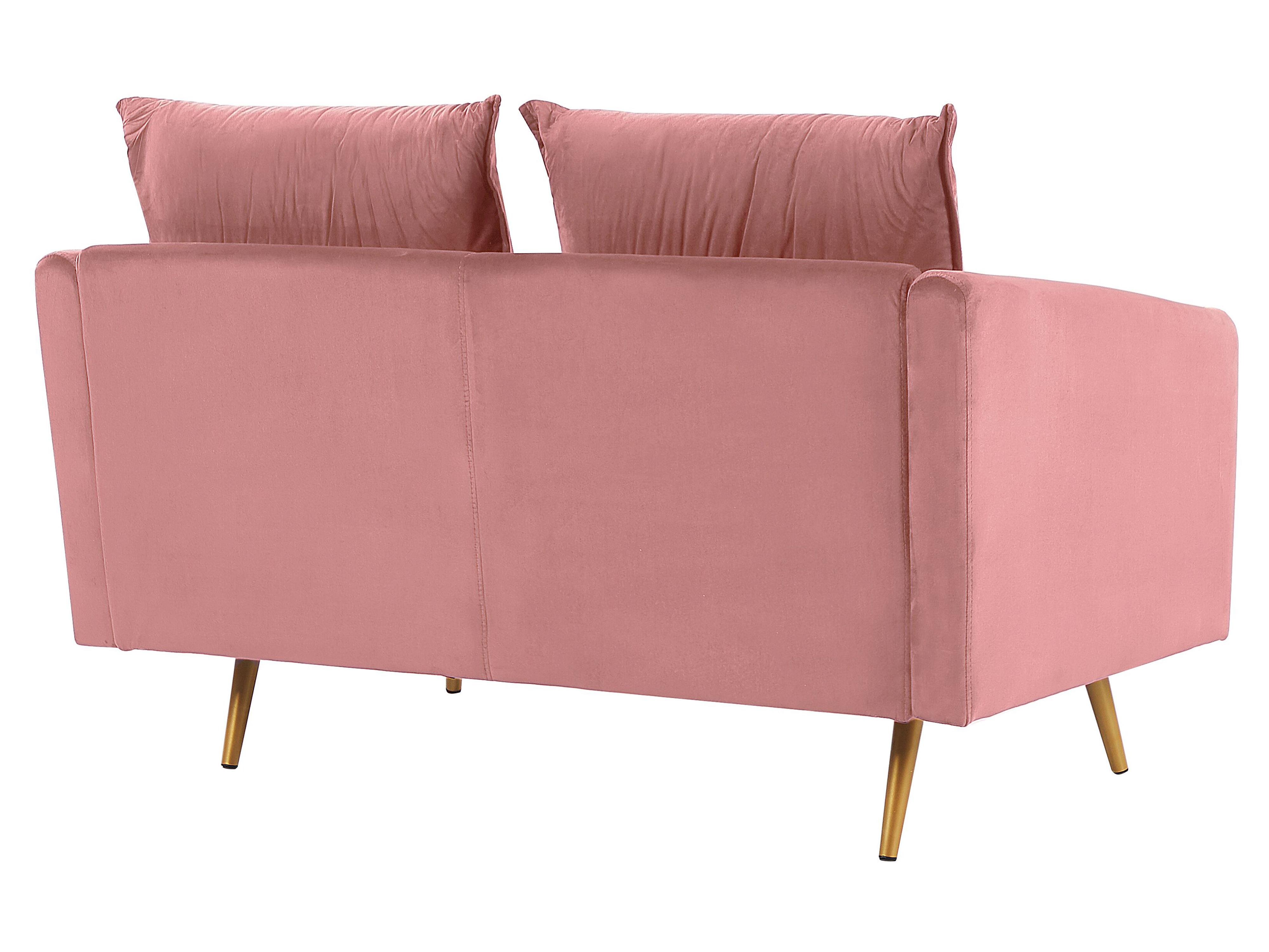 Bankenset 5-zits MAURA Fluweel Roze