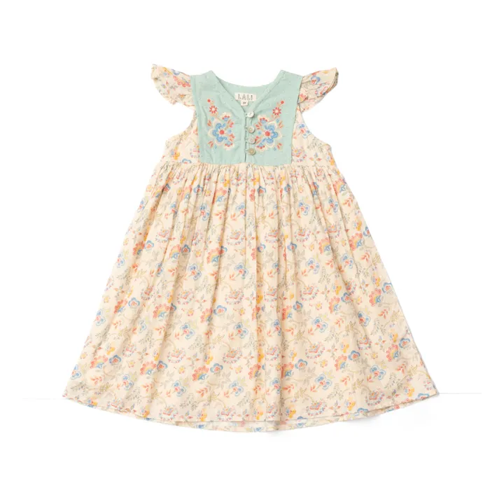 Lali Robe Midi Fleurie | Beige