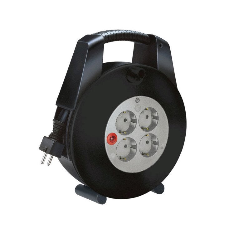 Brennenstuhl 1093200 Vario Line 4x schuko kabelbox zwart
