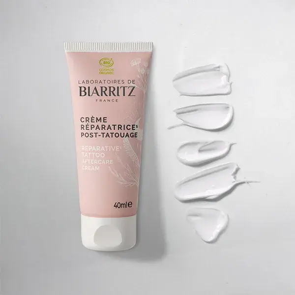 Creme reparador pós-tatuagem orgânico Biarritz Laboratories 40ml